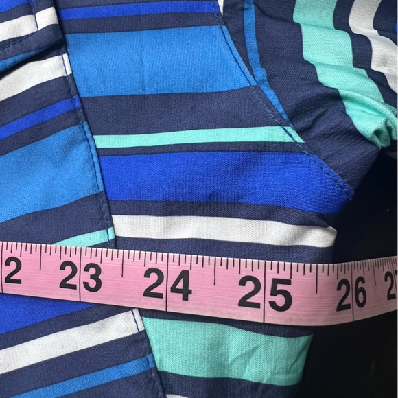 Foursquare blue multi-striped hooded snowboarding jacket size XL. - Picture 11 of 15